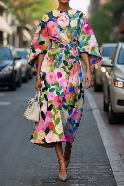 MICHELLE - MAXI BLOMSTERKJOLE