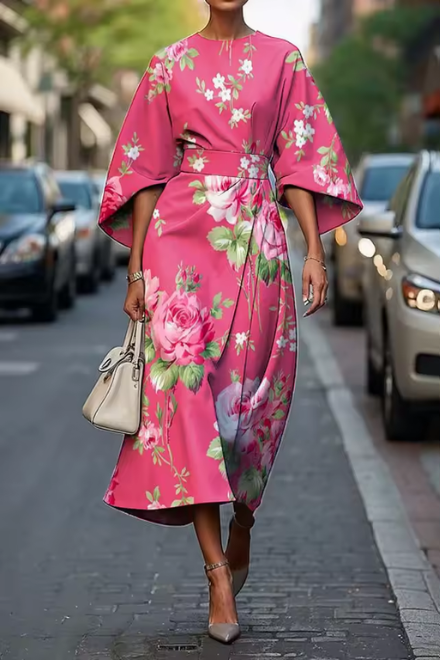 MICHELLE - MAXI BLOMSTERKJOLE